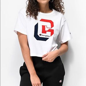 Champion Shadow C White Crop T-Shirt